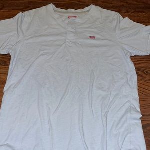 Vintage 80’s Levi’s Light Blue Men’s Polo Top